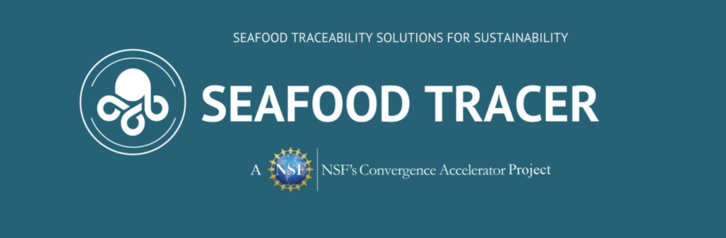 Image of SeaFood Tracer logo with National Science Foundation logo.